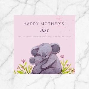 Mother’s Day card elephant