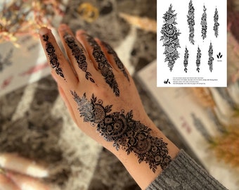 Black Henna Tattoo: LA FLORA