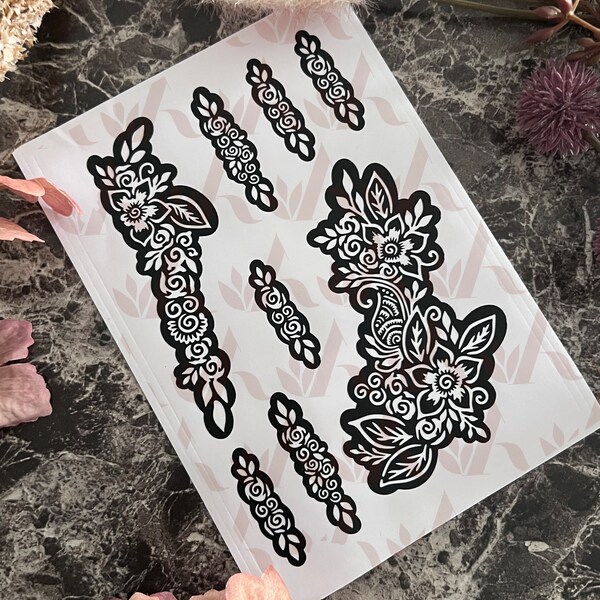 Henna Stencil Etsy