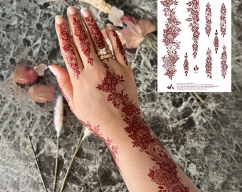 Red Henna Tattoo: ALLIE