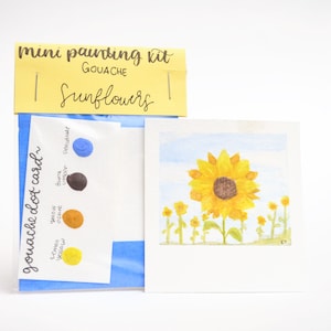 Mini Kit de Pintura - Girassóis