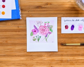 Mini Painting Kit- Pretty Pink Florals
