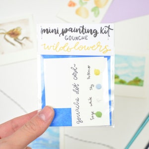 Minimålningsset med vildblommor i gouache – DIY-konst för nybörjare bild 2