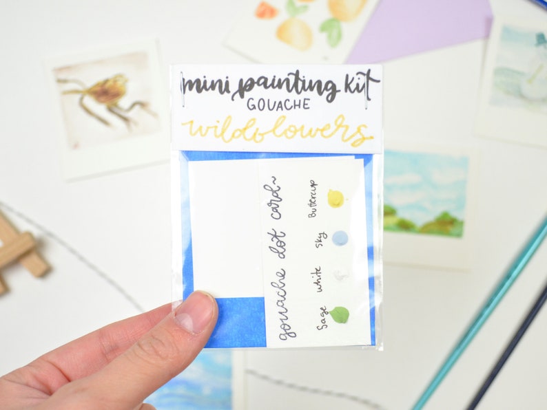 Minimålningsset med vildblommor i gouache – DIY-konst för nybörjare bild 2