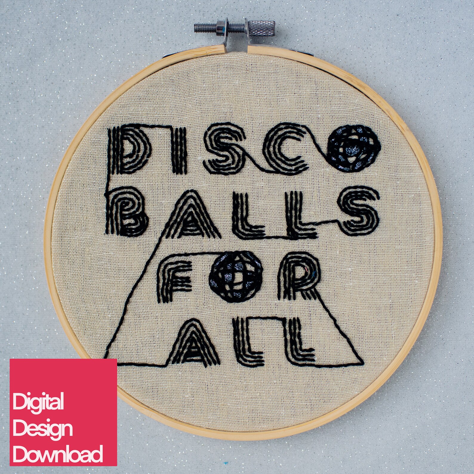 Disco Balls for All Embroidery Design Download Etsy