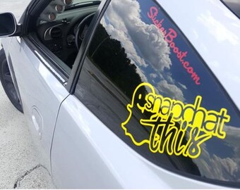 Snap This Sticker - Vinyl Decal Sticker - Car Sticker Funny - 22 Vinyl Colors to choose from - Perfect Gift