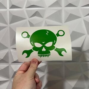 Skull and Wrenches Sticker - Vinyl Decal Sticker - Car Sticker JDM