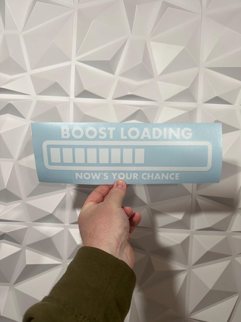 Boost Loading Large Sticker - Vinyl Decal Sticker - Car Sticker Funny ...