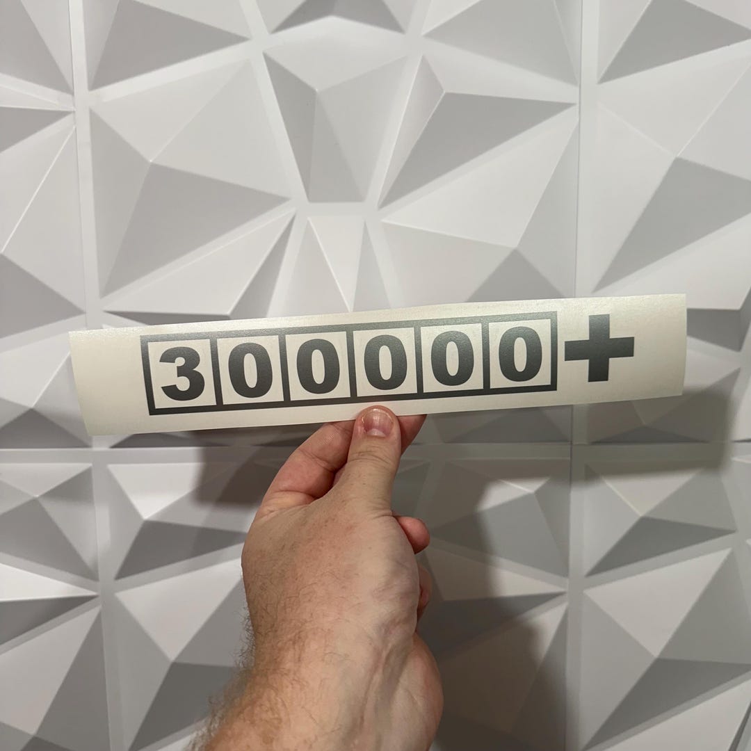 300,000+ Mile Sticker - Vinyl Decal Sticker - Car Sticker JDM - 22 ...