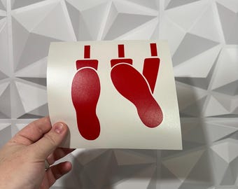 Heel Toe Sticker - Vinyl Decal Sticker - Car Sticker Funny