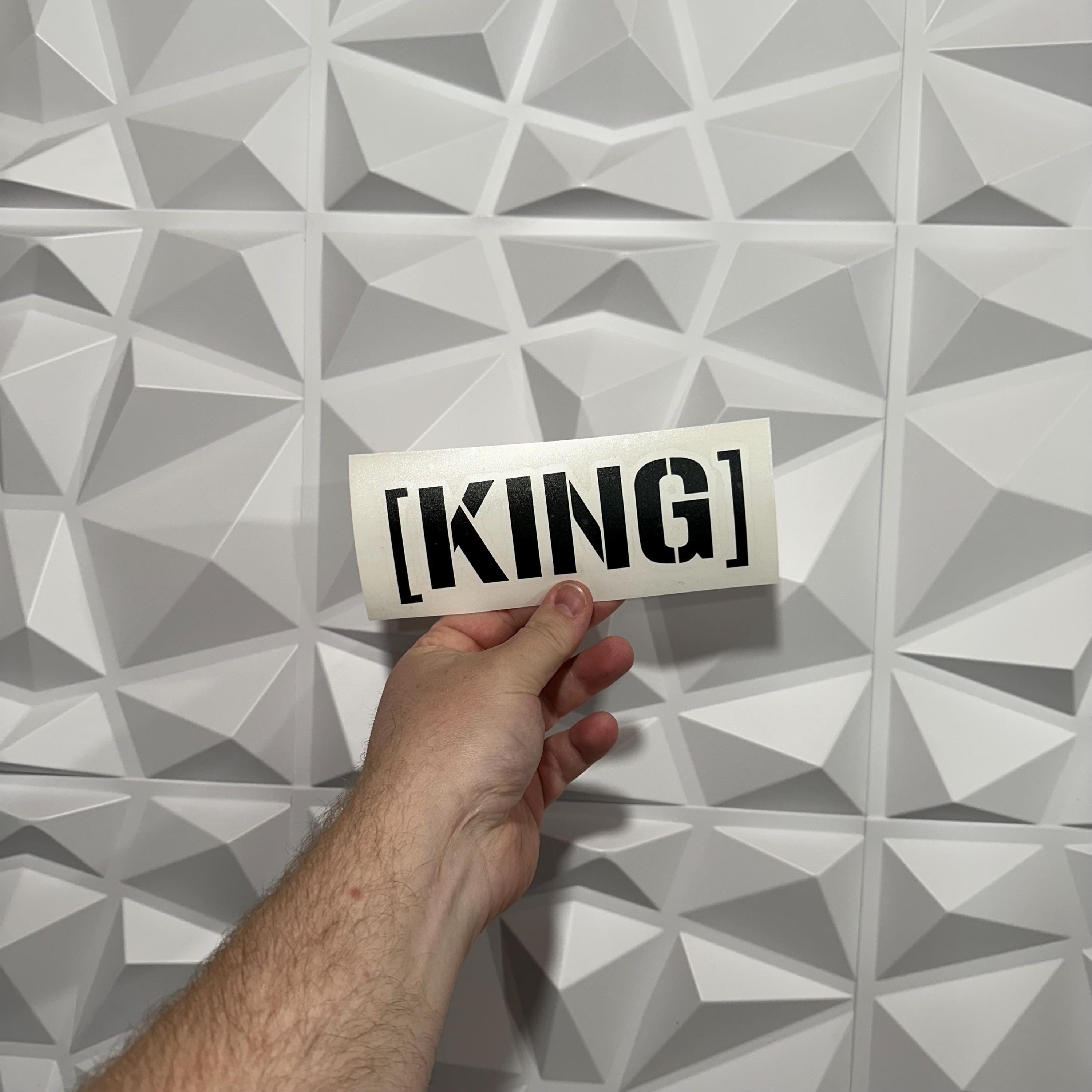 King [KING] Sticker - Vinyl Decal Sticker - Car Sticker Funny - 22 ...