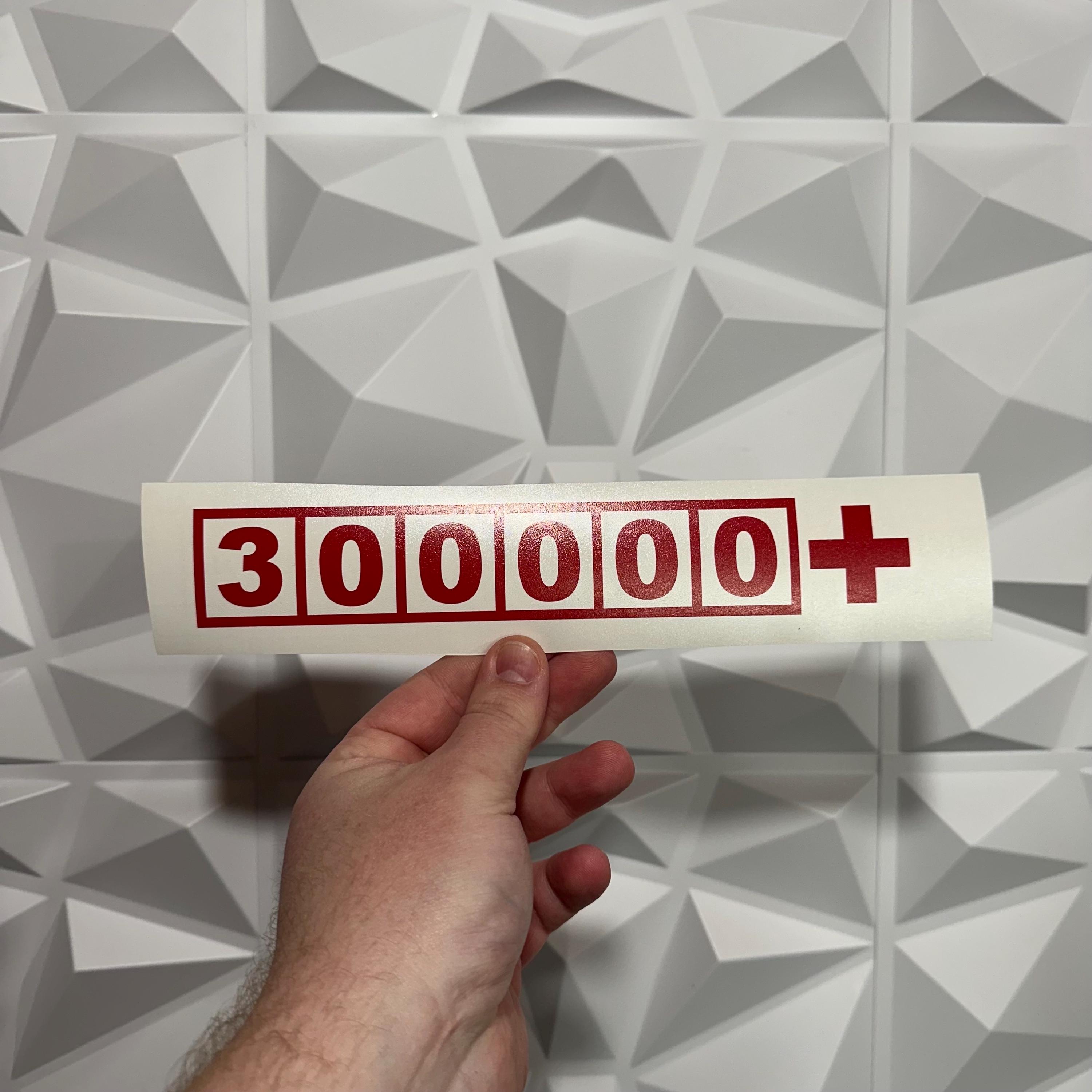 300,000+ Mile Sticker - Vinyl Decal Sticker - Car Sticker JDM - 22 ...