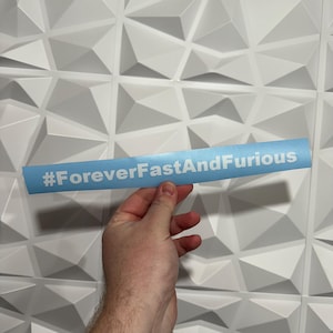Forever Fast And Furious – PW Sticker - Vinyl Decal Sticker - Car Sticker JDM - 22 Sticker Colors Available!