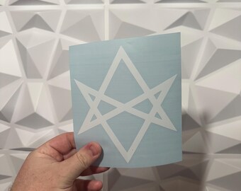 Unicursal Star Sticker - Vinyl Decal Sticker - Car Sticker Funny - Race Car Fun - Magic