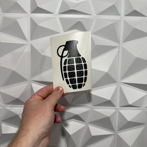 Grenade Sticker - Vinyl Decal Sticker - Car Sticker JDM - 22 Vinyl Colors To Choose From!