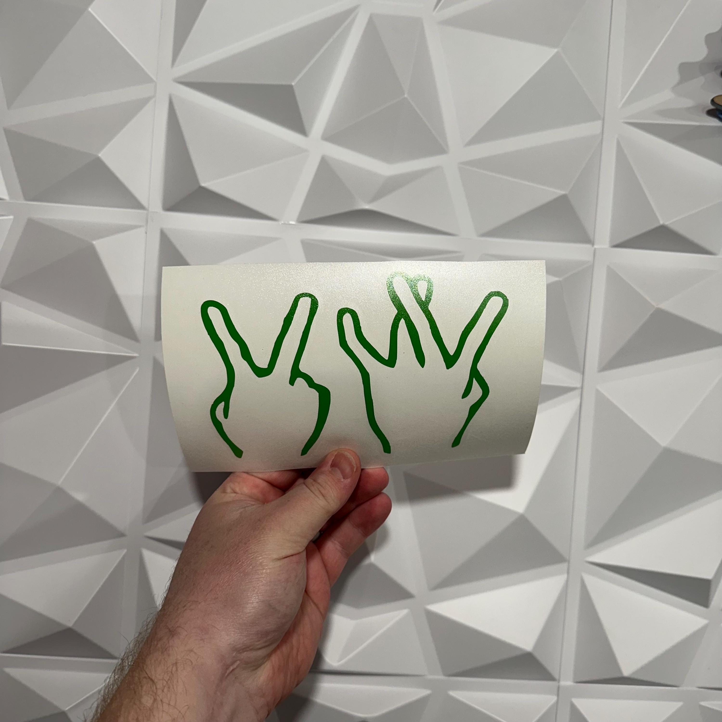 VW Hands Sticker - Vinyl Decal Sticker - Car Sticker Funny - Race Car ...