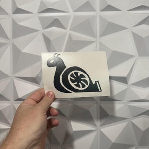 Turbo Snail Sticker 2 - Vinyl Decal Sticker - Car Sticker JDM