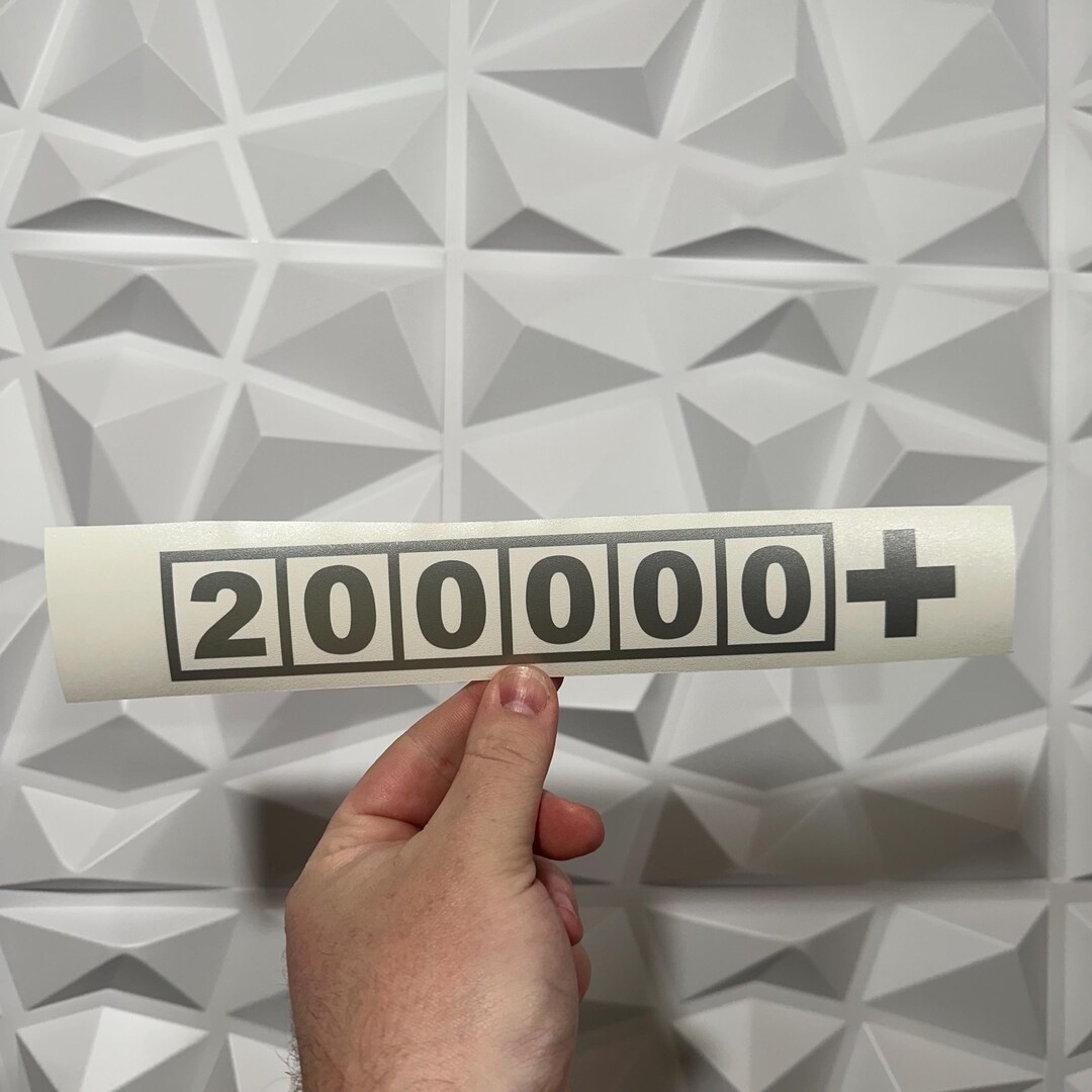 200,000+ Mile Sticker - Vinyl Decal Sticker - Car Sticker JDM - 22 ...