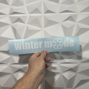 Winter Mode Sticker - Vinyl Decal Sticker - Car Sticker JDM