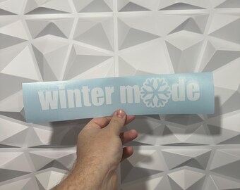 Winter Mode Sticker - Vinyl Decal Sticker - Car Sticker JDM