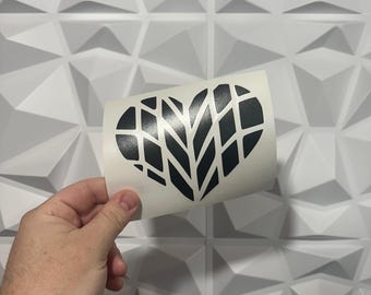 Tread Heart Sticker - Car Sticker Funny - 22 Vinyl Colors to choose from - Perfect Gift - Tuner Stickers - Modified Car - Love your car