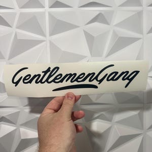 Gentlemen Gang Sticker 4 - Vinyl Decal Sticker - Car Sticker JDM - 22 Vinyl Colors To Choose From!