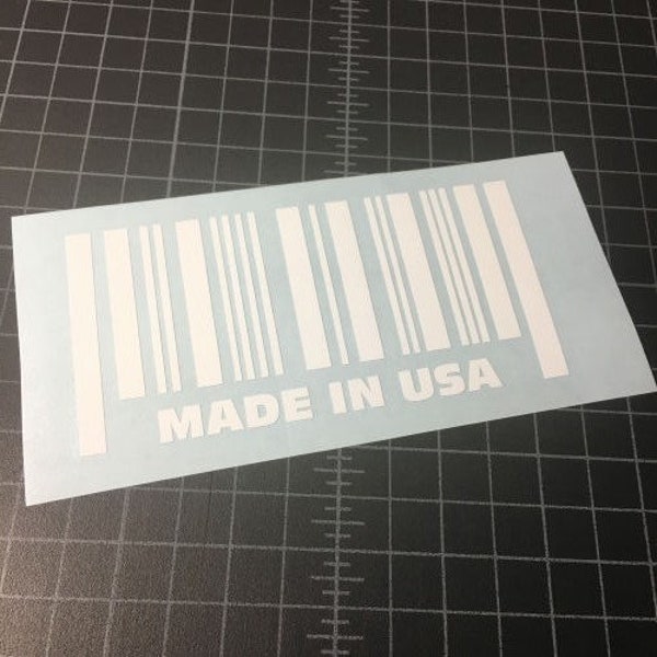 Made in USA Sticker - Vinyl Decal Sticker - Car Sticker JDM - 22 Vinyl Colors to choose from!