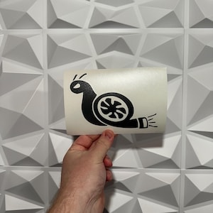 Turbo Snail Sticker - Vinyl Decal Sticker - Car Sticker JDM