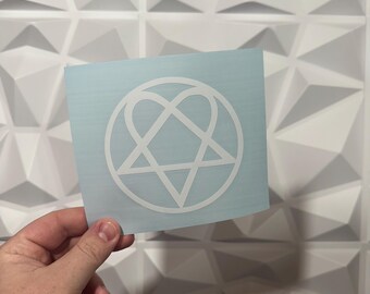 Heart O Gram Sticker - Car Sticker Funny - 22 Vinyl Colors to choose from - Perfect Gift - Tuner Stickers - Modified Car