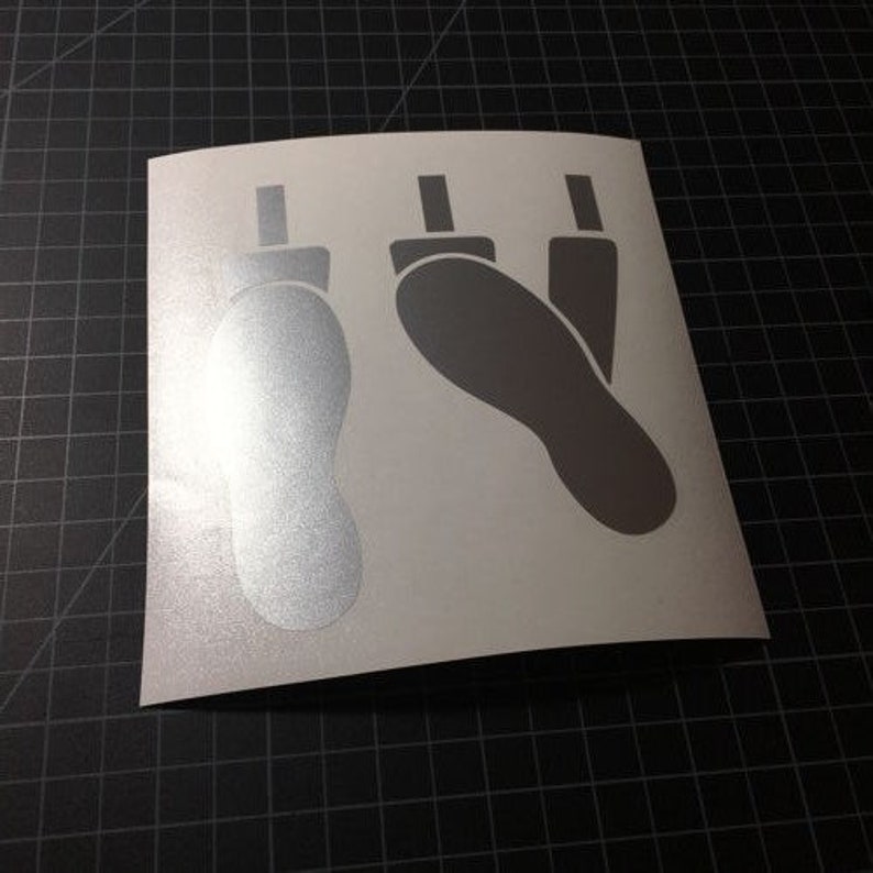 Heel Toe Sticker - Vinyl Decal Sticker - Car Sticker Funny - Etsy