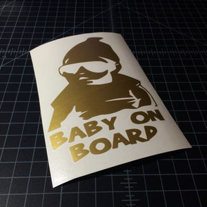 Baby On Board Sticker - Vinyl Decal Sticker - Car Sticker JDM - 22 Vinyl Colors Available