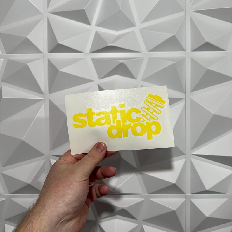 Static Drop Sticker - Vinyl Decal Sticker - Car Sticker JDM - Etsy