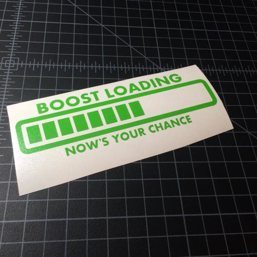 Boost Loading Sticker - Vinyl Decal Sticker - Car Sticker JDM - Etsy