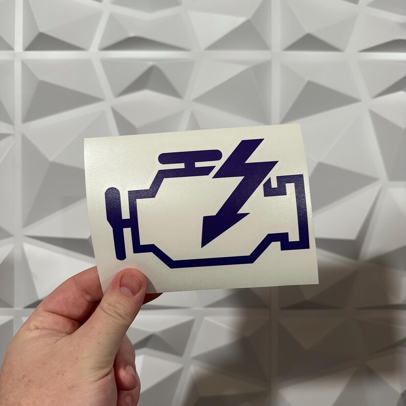 Check Engine Light Sticker - Vinyl Decal Sticker - Car Sticker JDM - 22 ...