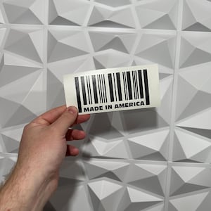 Made in America Barcode Sticker - Vinyl Decal Sticker - Car Sticker JDM - 22 Vinyl Colors to choose from!