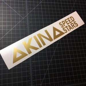 Brand New Universal 2PCS INITIAL D AKINA SPEEDSTAR ABS Plastic Black L – JK Racing Inc