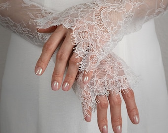 Elegant Lace Bridal Sleeves – Handmade with Love