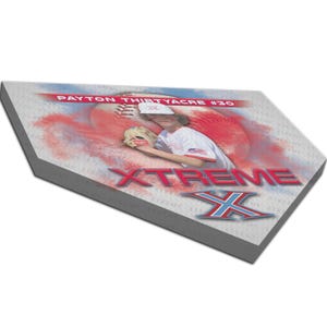 Lienzo personalizado de béisbol o sóftbol, placa de home, regalo de equipo, premio para personas mayores imagen 5