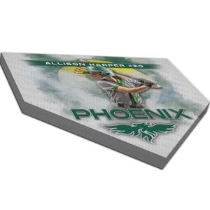 Lienzo personalizado de béisbol o sóftbol, placa de home, regalo de equipo, premio para personas mayores imagen 2