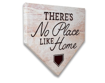 There's No Place like home Canvas, baseball family gift, sports canvas, home decor, boys bedroom decoration, Baseball decorations