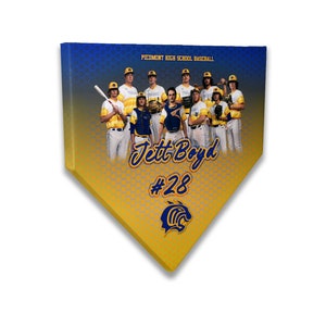 Baseball Home Plate Plaque, Baseball Award, Team Gift, Baseball Gift, Coach Gift, Team Award, Team Trophy