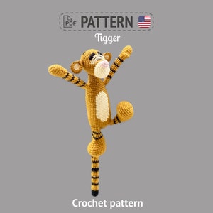 Patron au crochet termes américains Tigrou image 1