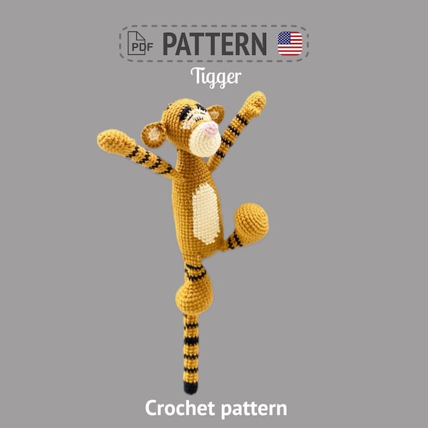 Crochet pattern (US terms) - Tigger