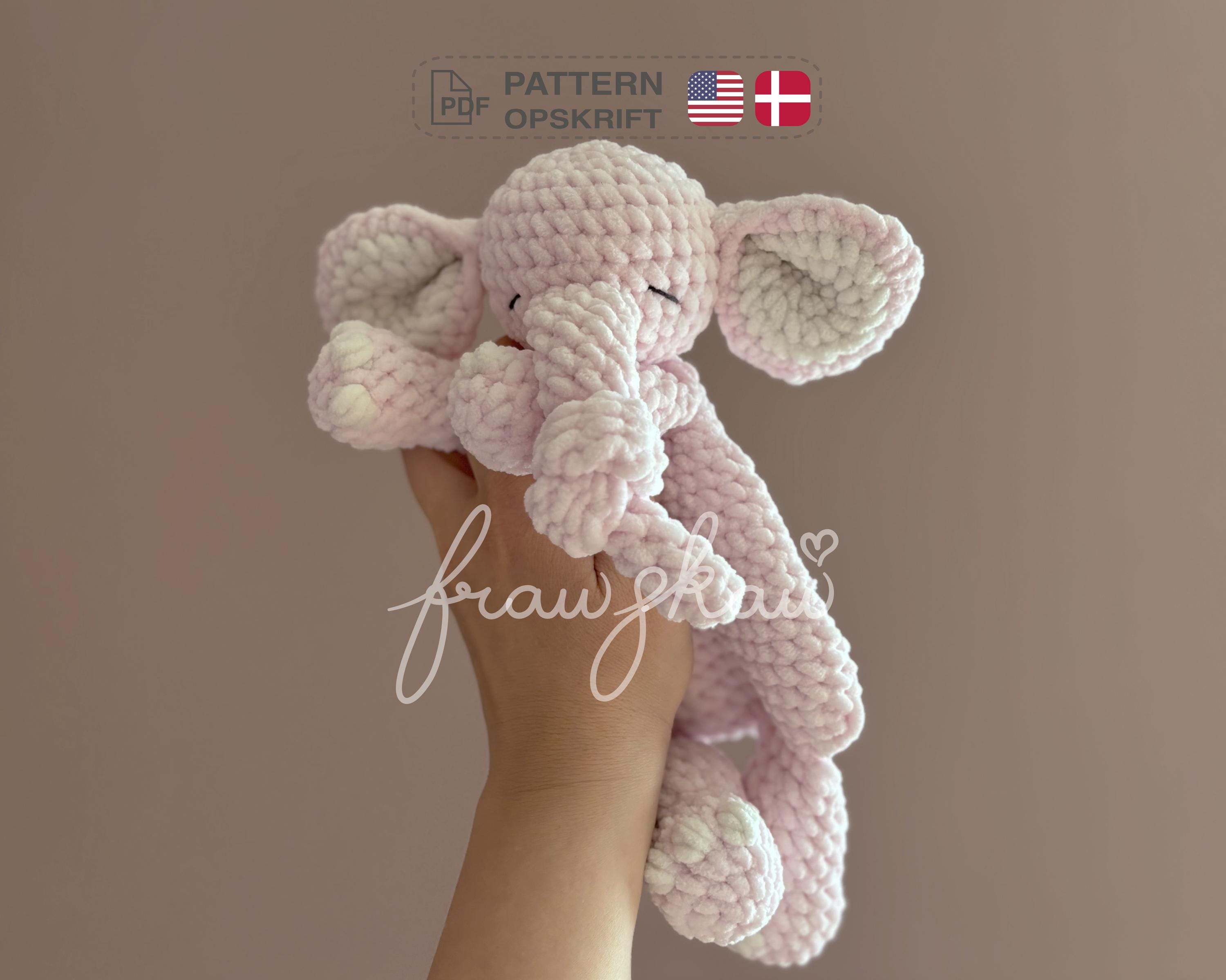 Crochet snuggler pattern elephant