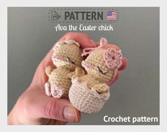 Crochet pattern (US terms) - Ava the Easter chick