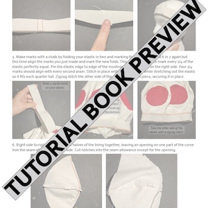 Tutorial book preview includes step by step instructions with photo images with every step.