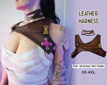 Arcane Jinx Inspiriertes Leder Harness Crafting Pattern / Herunterladbare PDF-Datei und Tutorial-Buch