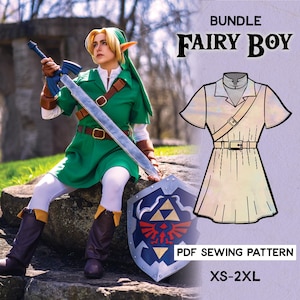 Fairy Boy Cosplay Sewing Pattern/Downloadable PDF file