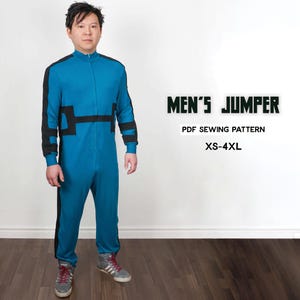 Men&#39;s Jumper & Hoods Sewing Pattern/Downloadable PDF and Tutorial Book
