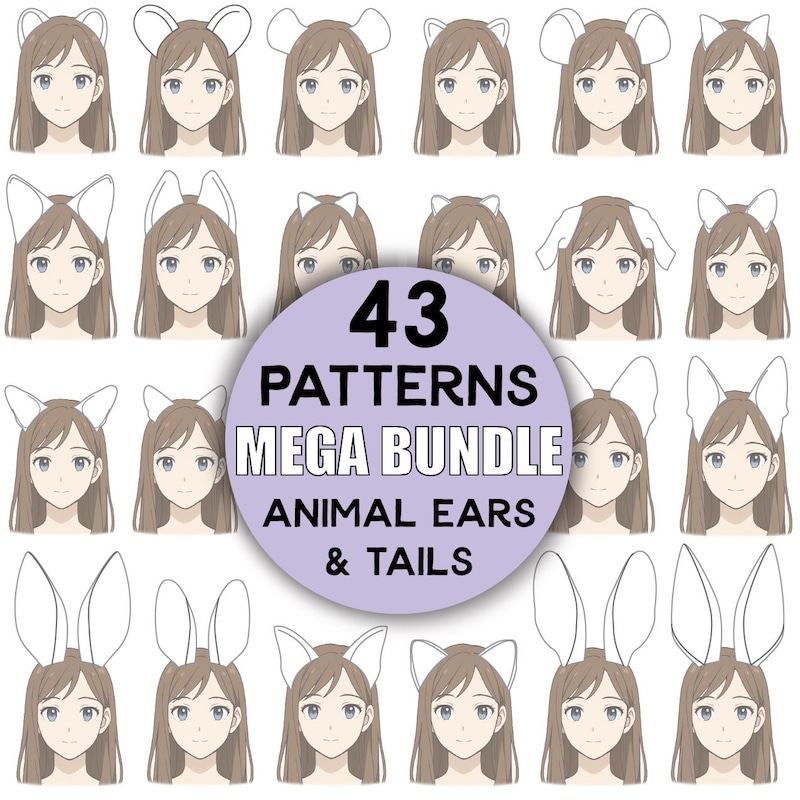 Fur Suit Ear Patterns - Etsy